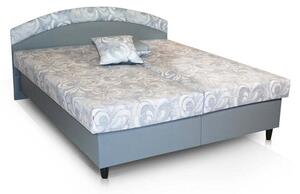 Čalúnená posteľ Corveta 180x200, sivá, vrátane matraca