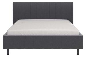 Čalúnená posteľ Elsa 160x200, sivá, bez matraca