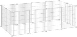Ohrádka pre malé zvieratá ANIMAL 143x73x46 cm, biela