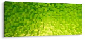 Obraz žltozelených kostičiek (120x50 cm)