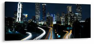 Obraz nočnej metropoly (120x50 cm)