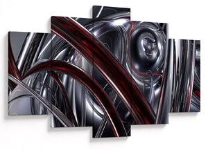Obraz sivej abstrakcie (150x105 cm)