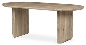 Autronic - Stůl jídelní, 200x100x76 cm, MDF deska, 3D dekor dub san remo. - HT-W1578 SRE AKCE