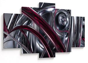 Obraz sivej abstrakcie (150x105 cm)