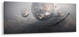 Obraz abstraktných gulí (120x50 cm)
