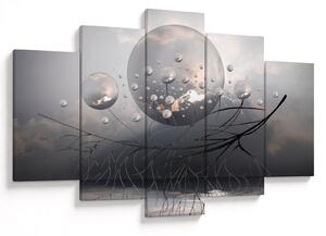 Obraz abstraktných gulí (150x105 cm)