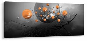 Obraz oranžových gulí (120x50 cm)