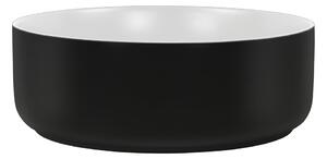 Keramické umývadlo SIMPLE, čierna/biela, 36 cm