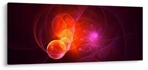 Moderný obraz ružovej abstrakcie (120x50 cm)