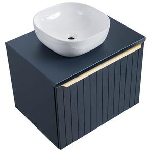 Kúpeľňová skrinka pod umývadlo SANTA FE DEEP BLUE 60 cm