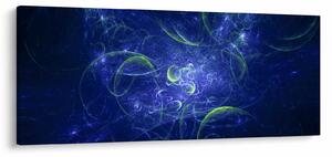Obraz - modrá abstrakcia (120x50 cm)