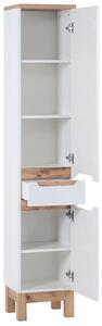 Kúpeľňová vysoká skrinka BALI WHITE 2DS1