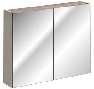 Kúpeľňová zrkadlová skrinka SANTA FE TAUPE 80 cm