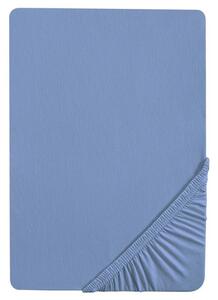 Biberna Napínacia džersejová plachta (90 – 100 x 200 cm, modrá) (100227068)