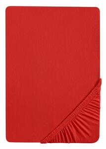 Biberna Napínacia džersejová plachta (90 – 100 x 200 cm, červená) (100227068)