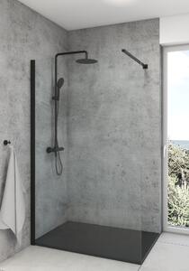 Oltens Bergytan obdĺžniková sprchová vanička 120x70 cm čierna 15102300