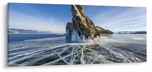 Obraz ľadovej skaly (120x50 cm)