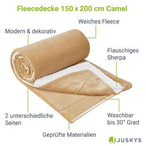 Fleecová deka 150x200 cm ťavia
