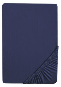 Biberna Napínacia džersejová plachta (90 – 100 x 200 cm, námornícka modrá) (100227068)