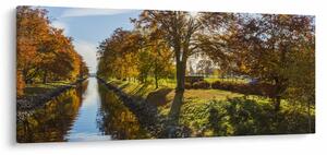 Obraz vodného kanálu (120x50 cm)