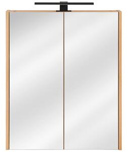 Kúpeľňová zrkadlová skrinka MADERA 60 cm