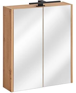 Kúpeľňová zrkadlová skrinka MADERA 60 cm