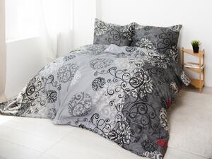 XPOSE® Bavlnené obliečky AMÉLIA na dve postele - sivé