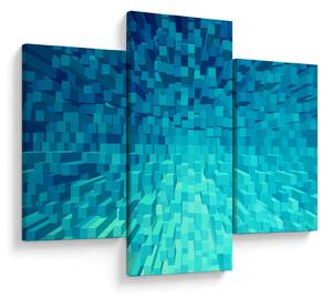 Obraz - abstraktné kocky (90x60 cm)