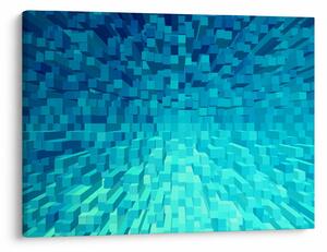 Obraz - abstraktné kocky (70x50 cm)