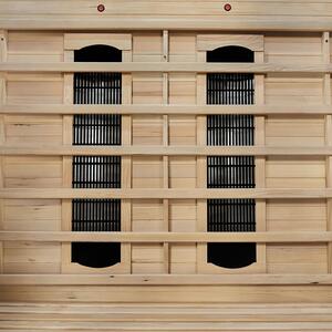 Infračervená sauna Kiruna120 s duálnou technológiou a drevom Hemlock