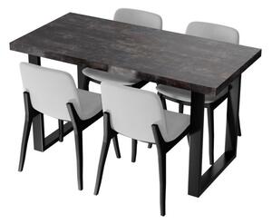 Jedálenský stôl VINI, 100x60x75, tmavý betón