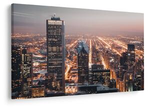 Obraz svietiacej metropoly (90x60 cm)