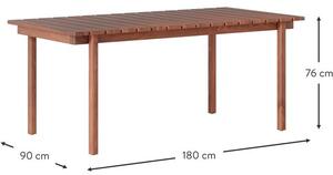 Záhradný stôl Matheus, 180 x 90 cm