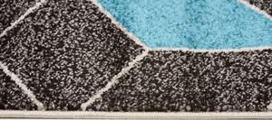 Moderný koberec s geometrickým vzorom Modrá Šírka: 60 cm | Dĺžka: 110 cm