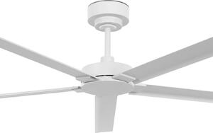 Stropný ventilátor Beacon Monza biely DC tichý Ø 152 cm IP55, Biela / opálová, Obývacia izba / jedáleň, Hliník, Moderný