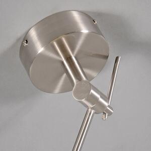 Závesná lampa oceľová s tienidlom nastaviteľná na 35 cm taupe - Blitz I