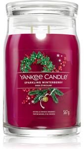 Yankee Candle Sparkling Winterberry vonná sviečka Signature 567 g