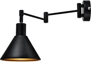 Candellux Copenhagen nástenná lampa 1x40 W čierna-zlatá 21-75444