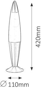 Rabalux Lollipop stolová lampa 1x40 W priehľadná 4108