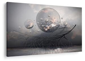 Obraz abstraktných gulí (90x60 cm)