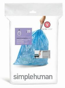 Simplehuman Vrecká do odpadkového koša V 16-18 l, 20 ks