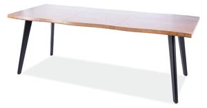 Jedálenský stôl FRISNU dub artisan/čierna, šírka 120 cm