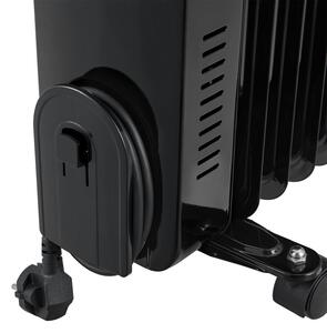 Olejový radiátor OH120BL3 s termostatom a LED displayom, 2000W čierny