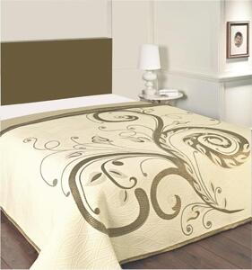 Forbyt prikrývka na posteľ, dominic, hnedozlatá 140 x 220 cm
