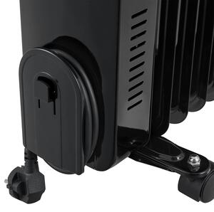 Olejový radiátor OH120BL3 s termostatom a LED displayom, 2500W čierny