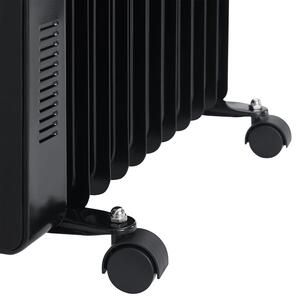 Olejový radiátor OH125BW2 s termostatom, LED s výkonom2500W čierny