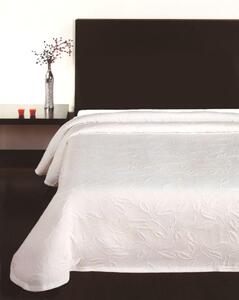 Forbyt, posteľná prikrývka, floral biely 140 x 220 cm