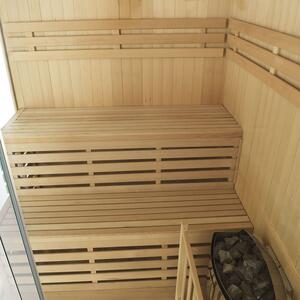 Tradičná saunová kabína / fínska sauna Espoo150 Premium - 150 x 150 cm 6 kW