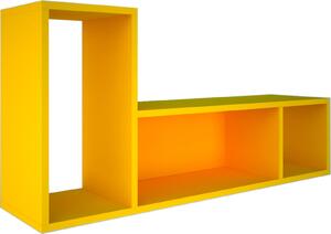 Poschodová posteľ s písacím stolom BO10 yellow - limitovaná edícia