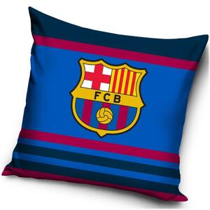Velúrový vankúš FC Barcelona – Between Lines - 40 x 40 cm